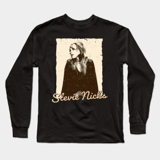 stevie nicks retro Long Sleeve T-Shirt